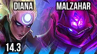DIANA vs MALZ (MID) | 6/1/1, 500+ games | BR Grandmaster | 14.3
