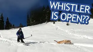 Early Season Whistler Snowboarding (IN OCTOBER!!) Dog Included