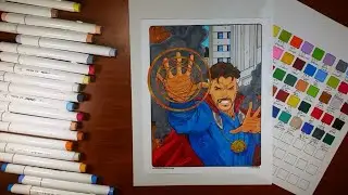 Ohuhu Marker Review and Avengers Coloring Book part 3