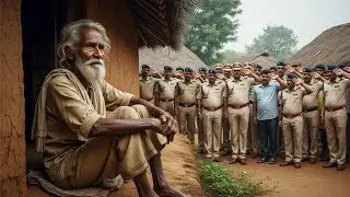 जिस बुजर्ग  को लोग पत्थर मारते थे, उसकी झोपड़ी के सामने रुकीं कई सारी लाल बत्ती की गाड़ियां..
