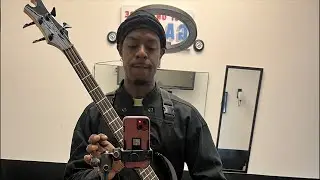 Playing My Bass Guitar at Work (LIVE PRACTICE)