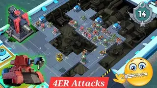 4ER Attacks and Unlocking Scorcher 🔥 #boombeach #boombeachwarships 