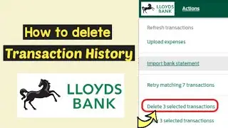 Delete Transaction History Lloyds Bank | Remove or Hide Transactions Lloyds | Modify Bank Statement