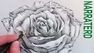 Как нарисовать розу: рассказанный карандашный рисунок