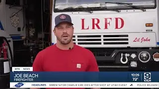 Lincoln Volunteer Fire trains with Life Flight in response to helicopter crash