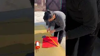 Red kite par star tapping ki ⭐️ 🪁 #youtubeshorts #trending #shorts #kites #kite #kiteflying #patang