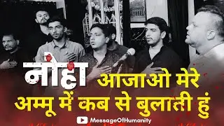 Purdard Noha | Aajao Mere Ammu Mein Kabse Bulaati Hu | MessageOfHumanity | Amroha Azadari