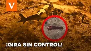 Dramático rescate en helicóptero: Mujer de 74 años gira sin control en una camilla