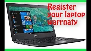 How to register your laptop online and register warranty