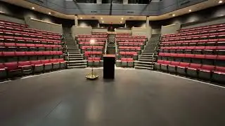 Walking On Stage At The Studio Theatre