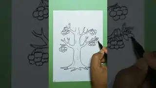 Cara Menggambar Pohon Apel Psikotes #shorts #psikotes #viral