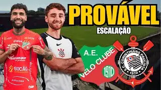 ESTREIA DE JOGADOR DO CORINTHIANS CONTRA O VELO CLUBE! CONFIRA A PROVÁVEL ESCALAÇÃO