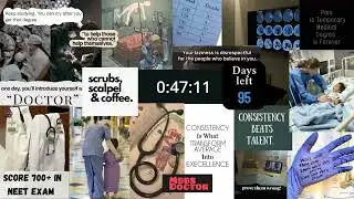 95 Days Left for NEET 2026 | 1 Hour Study Timer (No Music, No Excuses)