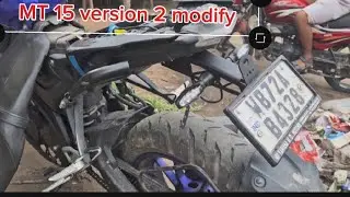 Yamaha MT 15 version 2 modify marghat number plate indicator KTM..@bikerepairing-c9x