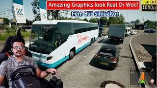 Scania Bus in FernBus Coach Simulator with Logitech g29 Steering Part2