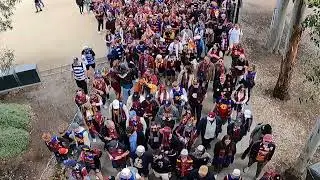 Brisbane Lions Fans March To The 'G - September 27 2025 - AFL Grand Final - MCG Melbourne