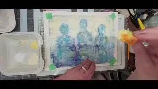 Wow this was fun & relaxing #artideas #relaxingart #mixedmediaart #artist #junkjournal #etherealart