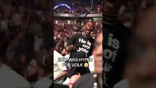 Izzy was fired up when Volk won 😤 #UFC290