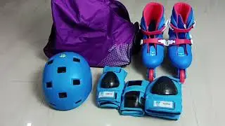 How to Pack Kids Skating Kit in Skating Bag Oxelo | Helmet, Shoes, Elbow and Knee Guards and Gloves