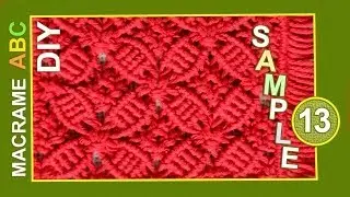 Macrame ABC - pattern sample #13