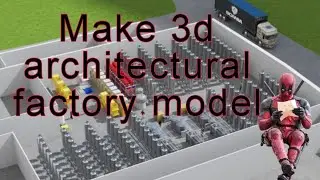 Make 3d architectural factory model and animation#iwillmake3darchitecturalfactorymodelandanimation