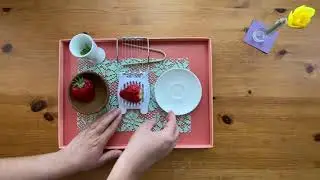 Montessori - Cleaning and Slicing Strawberry