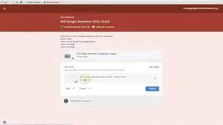 Student perspective of assignments in Google Classroom