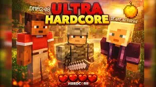 Ultra Hardcore Minecraft, but we ALL SHARE 1 LIFE!