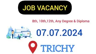 ✴️Trichy job vacancy today 2024 💥 Trichy work from home jobs 💕 job vacancy in Trichy for female 2024