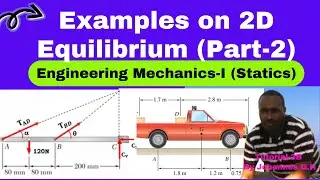 PART-2: Two Dimensional Equilibrium , Pully, cable, support reactions