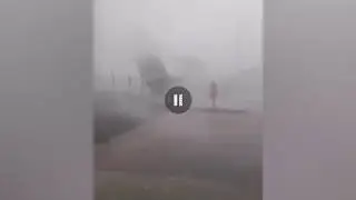 Wet downburst in the Netherlands