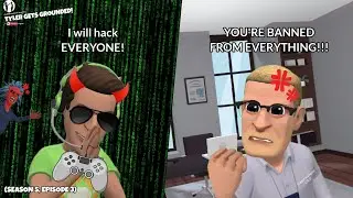 Tyler Becomes A Gamer / Hacks Everyone / Gets Banned / GROUNDED!!!