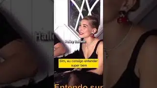 Hailey Bieber speaking Portuguese honoring her motherland (Brazil).