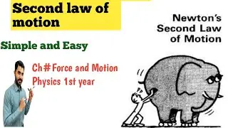 Second law of Motion Physics first year all boards Urdu Hindi by DR Hadi