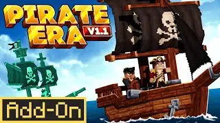 Дополнение Minecraft Pirate Era 1.1 &mdash; Эпические бои на кораблях и поиск сокровищ!