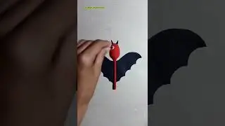 Bat Art || Bat Art from Plastic Spoon || #shorts #shortsfeed #trending #diycrafts