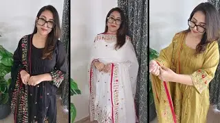 Designer Premium embroidered Stylish suits • Pure chanderi silk boutique style designer suit 