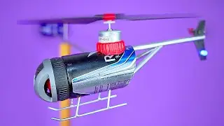 Construye un Impresionante Mini Helic&oacute;ptero El&eacute;ctrico con Materiales Reciclables | Proyecto DIY