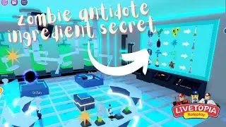 ALL INGREDIENTS LOCATION -LIVETOPIA ZOMBIE ANTIDOTE SECRET //UPDATE 75 //Livetopia Roleplay (Roblox)