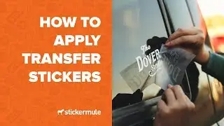 How to apply transfer stickers