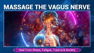 Massage The Vagus Nerve - Calming Music - Heal From Stress, Fatigue, Trauma & Anxiety - Binaural