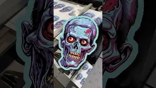 😈 HALLOWEEN STICKERS printed by MakeStickers.com 😈 SCARY FAST #printing #halloween