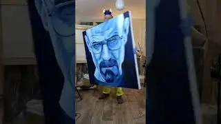 This painting of Walter white is outstanding😵&zwj;💫 #art #shorts