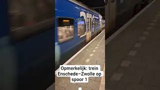Trein Enschede&ndash;Zwolle kwam aan op spoor 1 in Zwolle.. #trein #ns #spoor #zwolle #enschede #spoor1