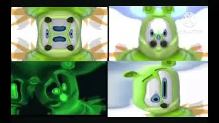 Gummy Bear Song HD   (Four Wibbly Wobbly  Version At Once)