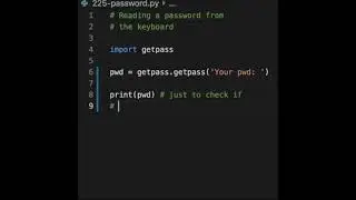 If you want to ask a user to enter a password, you may want not to use the standard 