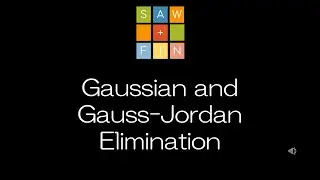 Linear Algebra 1.2 Gaussian and Gauss-Jordan Elimination