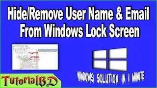 How to Hide Name and Email Address on Windows' Login Screen