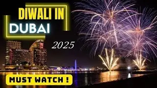  Dubai Diwali Celebration 2025 | Incredible Lights, Fireworks & Joy! Original fireworks sound