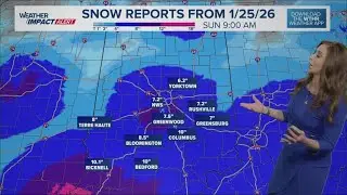 Weather Impact Alert | Snow totals, travel conditions and Indianapolis emergency response during big